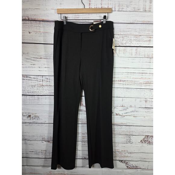 Ann Klein Black Dress Work Pants women's size 10 NWT - Picture 1 of 7